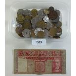 Miscellaneous collection of world coinage and tokens ie. Eurocoin, Moat House etc. Plus