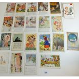 A small group of 30 nursery postcards including Mabel Lucie Atwell (4), English Nursery Rhyme