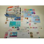 Hong Kong stamps: shoe box full of about 200 QEII covers from early 60s to handover period. FDC