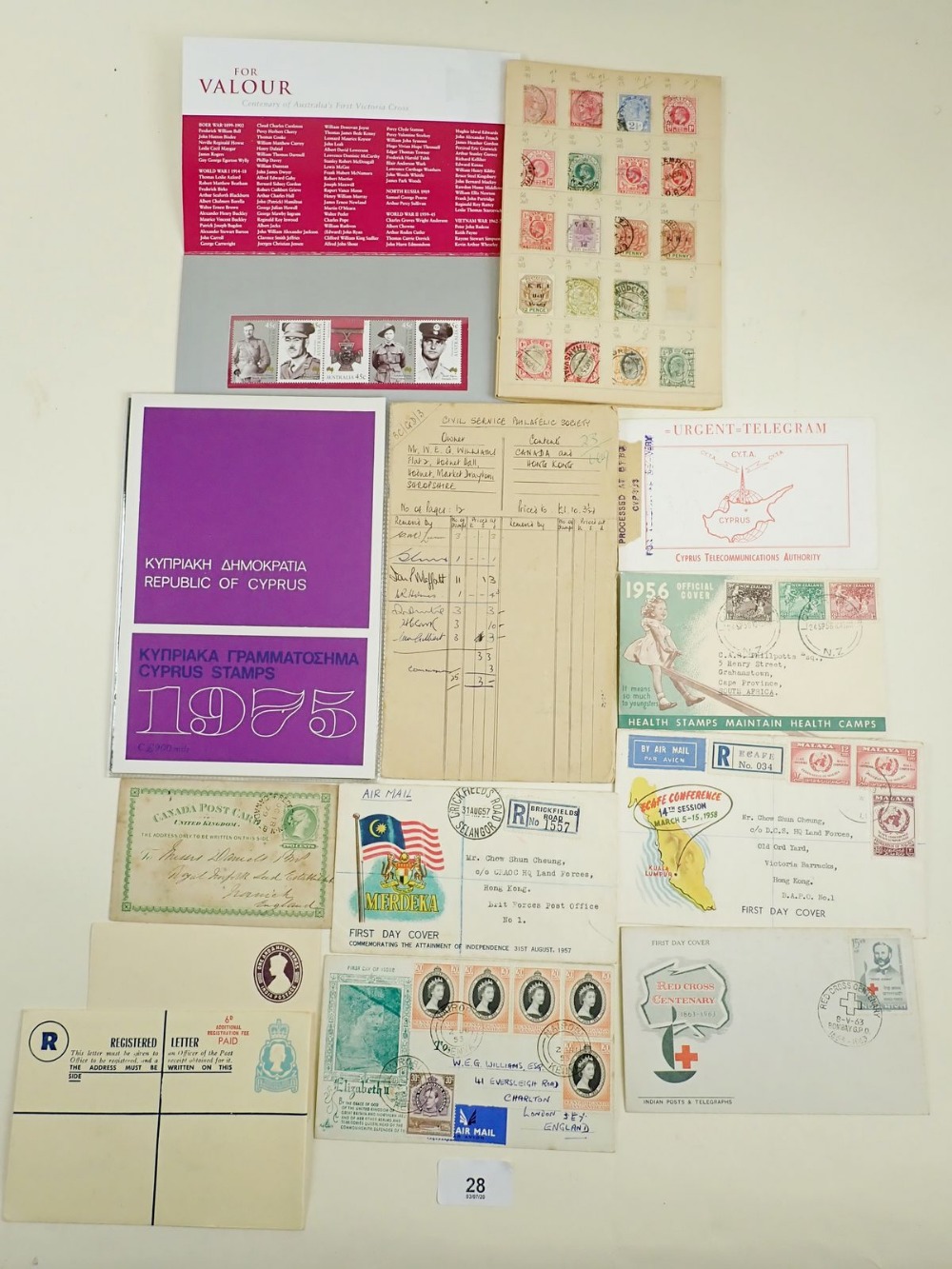 Large box full of British Empire/ Commonwealth covers ( incl FDC ans special-to-event), presentation