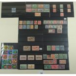 M to V collection of mainly British Empire/Commonwealth mint and used stamps on 44 stock-cards.