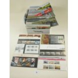 Box of c. 190 GB QEII defin & commem mint decimal presentation packs of 1990s/2000s. Incl pair of