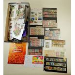 Glory box of GB & All World mint & used defin/commem/cinderella stamps in packets, presentation