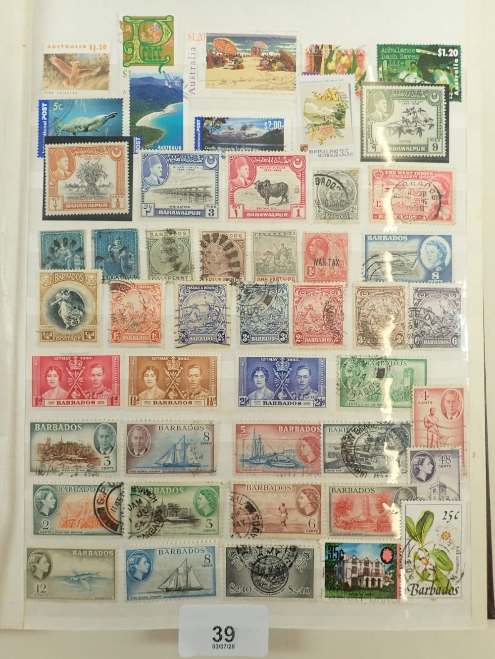 Two stockbooks of mainly British Commonwealth & some all world stamps (A-I) incl China and Hong