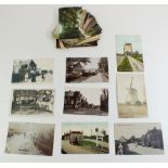 Postcards. Kent, Sussex and Surrey topography incl: RP's Tidebrook (2 x school, windmill) RP
