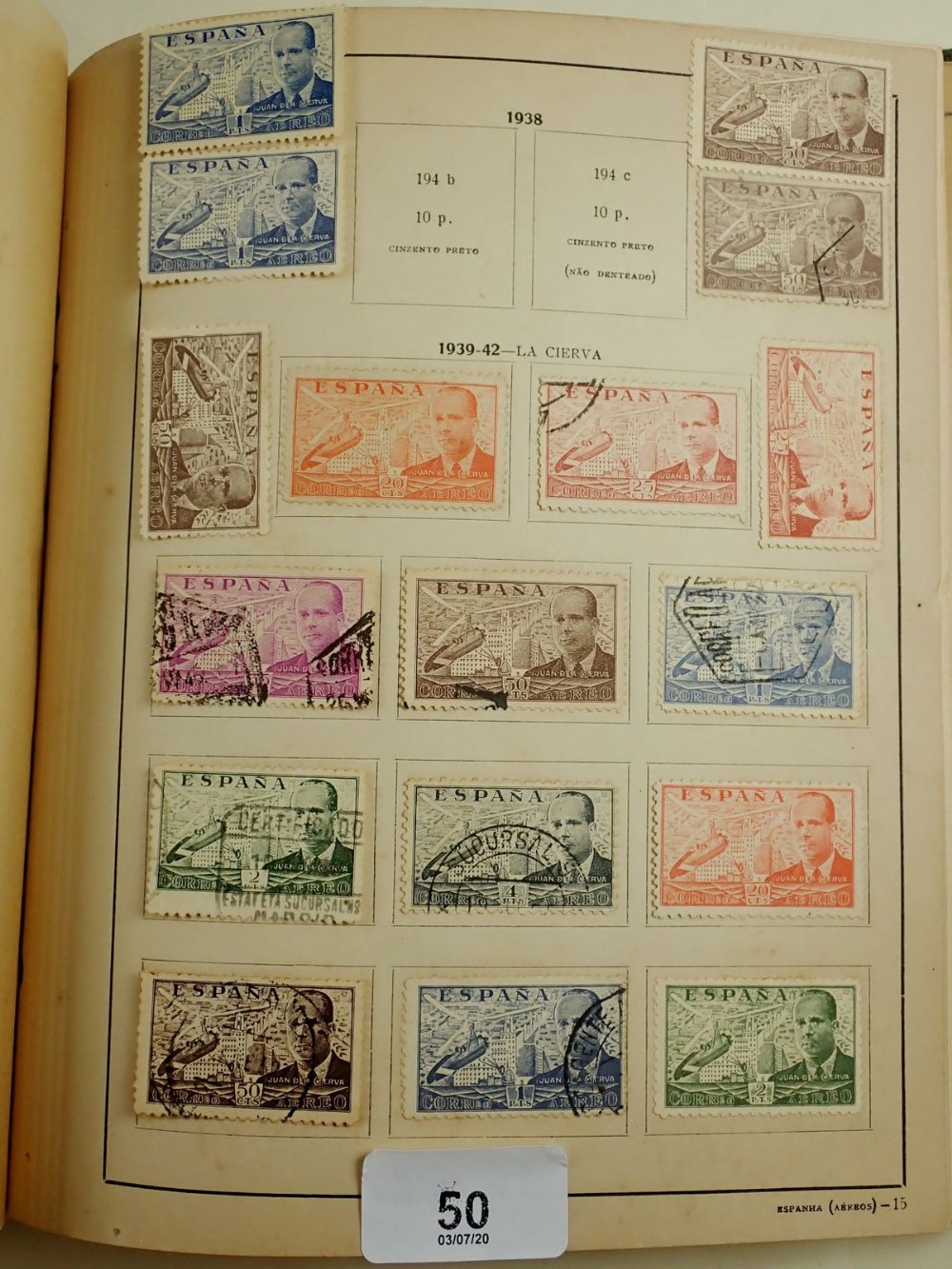 Dealer clear-out: Stamps of Spain and its Colonies, mint and used defin, commem, war, official, air, - Image 3 of 6
