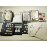 Dealer clear out of British Empire/Commonealth and RoW mint and used stamps in albums (4), boxes,