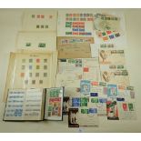 Folder of GB, British Empire & ROW stamps, mint & used, defin & commem plus covers and ephemera.