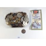 Quantity of pre-decimal and decimal British coinage approx 1.3 Kilo's Incl: farthings thro'