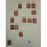 Red ring binder of QV LE, later GB, Brit Empire and All World stamps with varied postmarks incl some