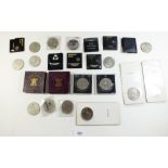 A group of twenty two of commemoratives of: Jubilee, Royal wedding etc. plus two 1951 Festival of