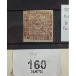 Newfoundland stamp: 1d Chocolate brown, mounted mint, SG 16, £Cat 350.