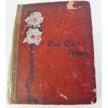 Postcard Album incl Topography, comic, children, Royalty, cats/dogs etc ( approx 260)