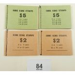 4 Hong Kong QEII complete mint stamp booklets as issued from 1965, 2 of $2 SG SB8 (Cat £35 each) and