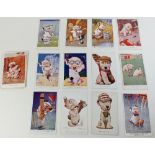 Postcards: Bonzo - section of sport related cards, incl Golf, Cricket, Tennis etc ( 24 )