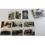 Postcards. Various incl Bootle 1930 May Day RP's ( 2 different) RP Thorpe Bassett vicarage, some