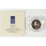 A Royal Mint Issue silver proof Piedfort coin - UK 10 pence - in case with certificate. Condition: