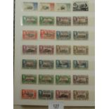 British Empire & Commonwealth album of mainly KGVI & QEII mint defin/commem stamps (mostly if not