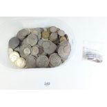 A quantity of approx 1.6 kilos of British pre-decimal and decimal coinage including brass