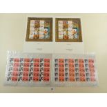 Six special-to-event GB Post Office Label Sheets: 2 Smiler 'The Stamp Show 2000' and 4 special order