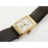 A 9ct gold Vertex gentlemen's vintage wrist watch