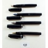 Four various old ink pens including 2 Shaeffers and a Croxley