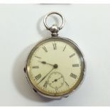 A 935 continental silver pocket watch