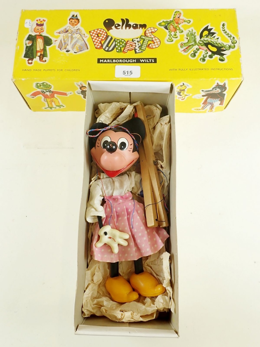 A 1950 Pelham Puppet Minnie Mouse - boxed