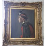 An early 20th century oil on canvas of Major Horace Adrian Duncan DSO, Argyle and Sutherland