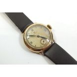 A 9ct gold Omega gentleman's vintage wrist watch