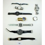 A selection of various wristwatches