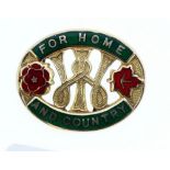 A 15ct gold and enamel Womens Institute badge 6g - circa 1930 - etched to rear 'FRDM Blockley W.I