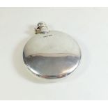 A Francis Howard silver hip flask (small split to side) 103g