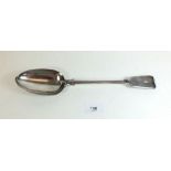 A Victorian silver basting spoon by Wm Adams, Chawner & Co, London 1884, 157g