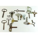 A collection of clock keys