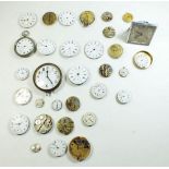 A box of watch movements etc