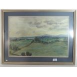 Alastair Flattely (1922 - 2009) - watercolour landscape rural scene - signed and framed 35cm x 53cm