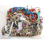 A large quantity of costume jewellery