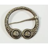 A silver Iona Celtic brooch, Glasgow 1926 by John McGilvray & Son