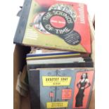 A BBC record 'The Sounds of Time' and various 78rpm records