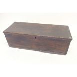 An antique elm storage box - 94cm wide
