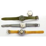 Four vintage gentleman's wrist watches