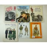 Six booklets on Panzer, Luftwaffe, Waffen-SS, Africa Corps and German Combat Uniforms, VGC