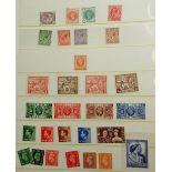 Boxed GB stamp collection in 2 stockbooks, 2 PHQ Card albums and in various sleeves/envelope. Much