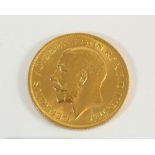 A gold sovereign, George V 1914, London mint, condition - very fine