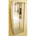 A glass display cabinet - 175 x 66 x 32cm
