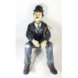 A composition figure of Charlie Chaplin - 56cm