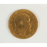 A gold half sovereign, Edward VII 1902, condition - fine