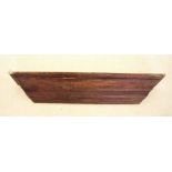A Victorian stained pine overmantel moulding