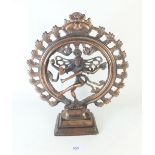 A patinated metal figure of Indian goddess Shiva 34cm